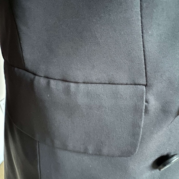 VINTAGE Elizabeth and James blazer - black, double breasted, ruched sleeves - Picture 12 of 16